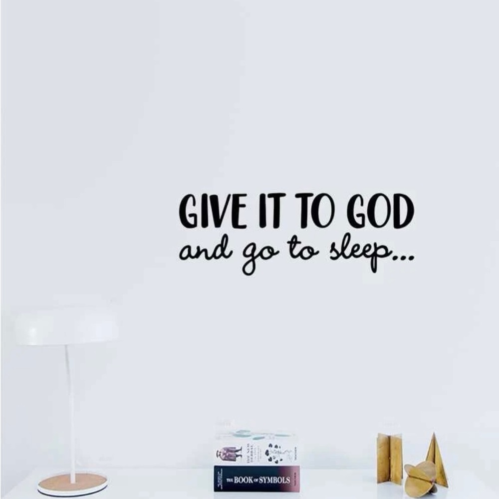 1pc Slogan Graphic Wall Sticker